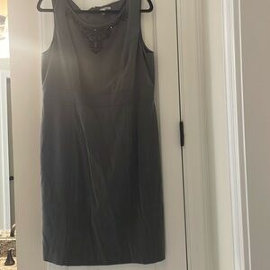 Halogen sheath dress, gray, size 16